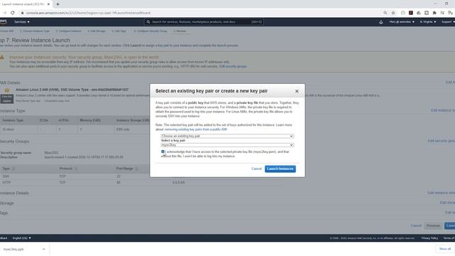 How to Create a Keypair, Launch, and SSH Into an AWS EC2 Instance смотреть онлайн