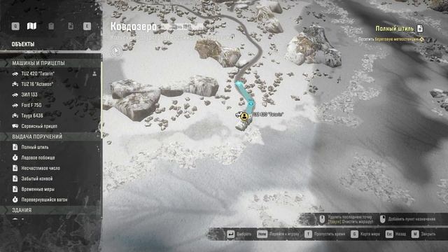 SnowRunner. Кольский полуостров. Ковдозеро. Поручение «Полный штиль». смотреть онлайн