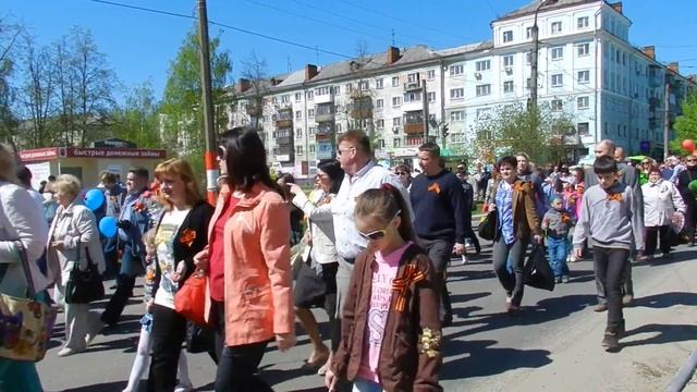 Колонна Завода им.Я.М.Свердлова 09.05.15 смотреть онлайн