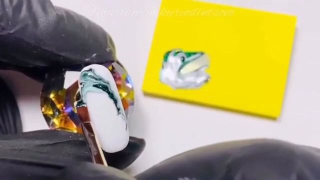 Мк для ногтей эффект «Натурального камня» смотреть онлайн