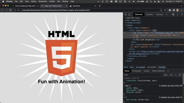 Intro to Greensock Web Animation смотреть онлайн