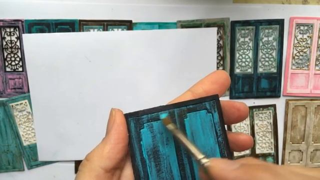 Окраска вырубки акрилом. Дополнение к предыдущему видео смотреть онлайн