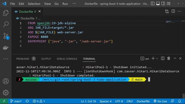 Create a Docker image for the Spring Boot 3 Todo Application from scratch смотреть онлайн