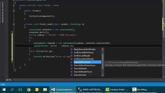 CONSULTA SQL SERVER EN C# (incluye código) смотреть онлайн