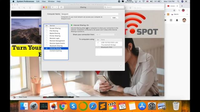 How to Turn on Mac Into Wi-Fi Hotspot | Share the internet connection on Mac смотреть онлайн
