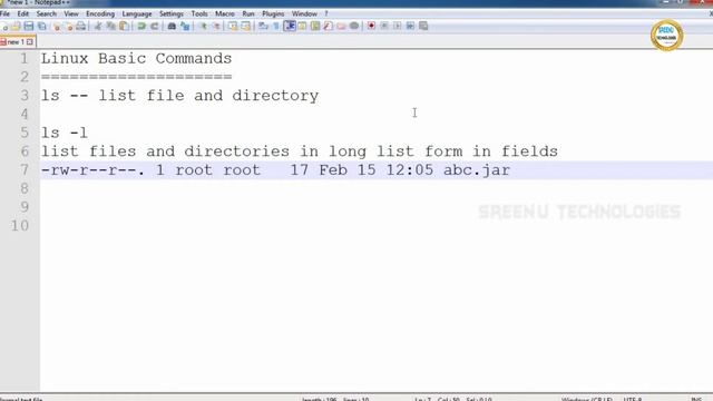 LINUX Basic Commands Part -5 || Sreenu Technologies смотреть онлайн