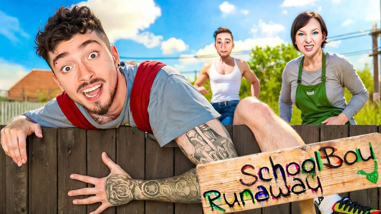 СБЕЖАЛ ЧЕРЕЗ ЗАБОР ОТ ЗЛЫХ РОДИТЕЛЕЙ В SCHOOLBOY RUNAWAY В МАЙНКРАФТ! смотреть онлайн