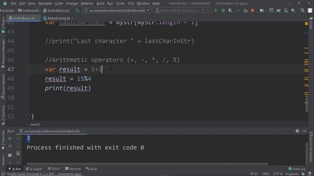What you need to know about ARITHMETIC OPERATORS - Android KOTLIN смотреть онлайн