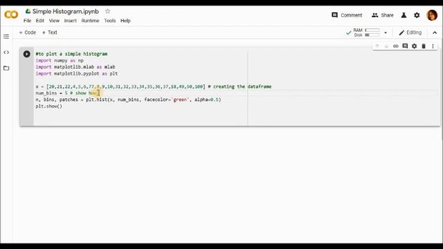 Python-Simple Histogram смотреть онлайн