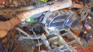 Китайский квадр СФ Мото-500А.Обслуживание заднего суппорта.Спец самоделка для хвостовиков карданов