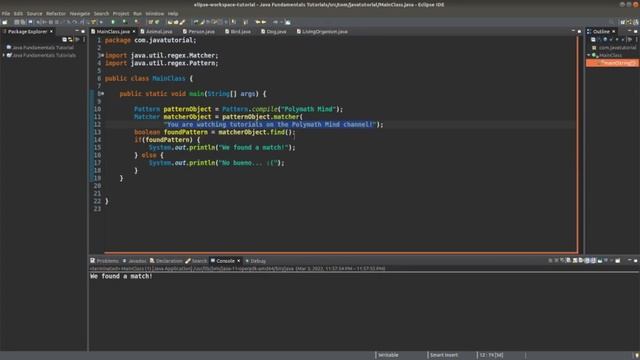 Java Fundamentals Tutorial for Beginners - Regular Expressions (RegEx) смотреть онлайн