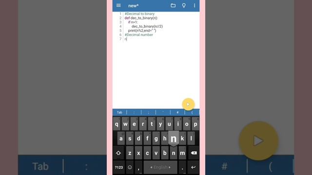 Decimal to binary in python with Android mobile. смотреть онлайн