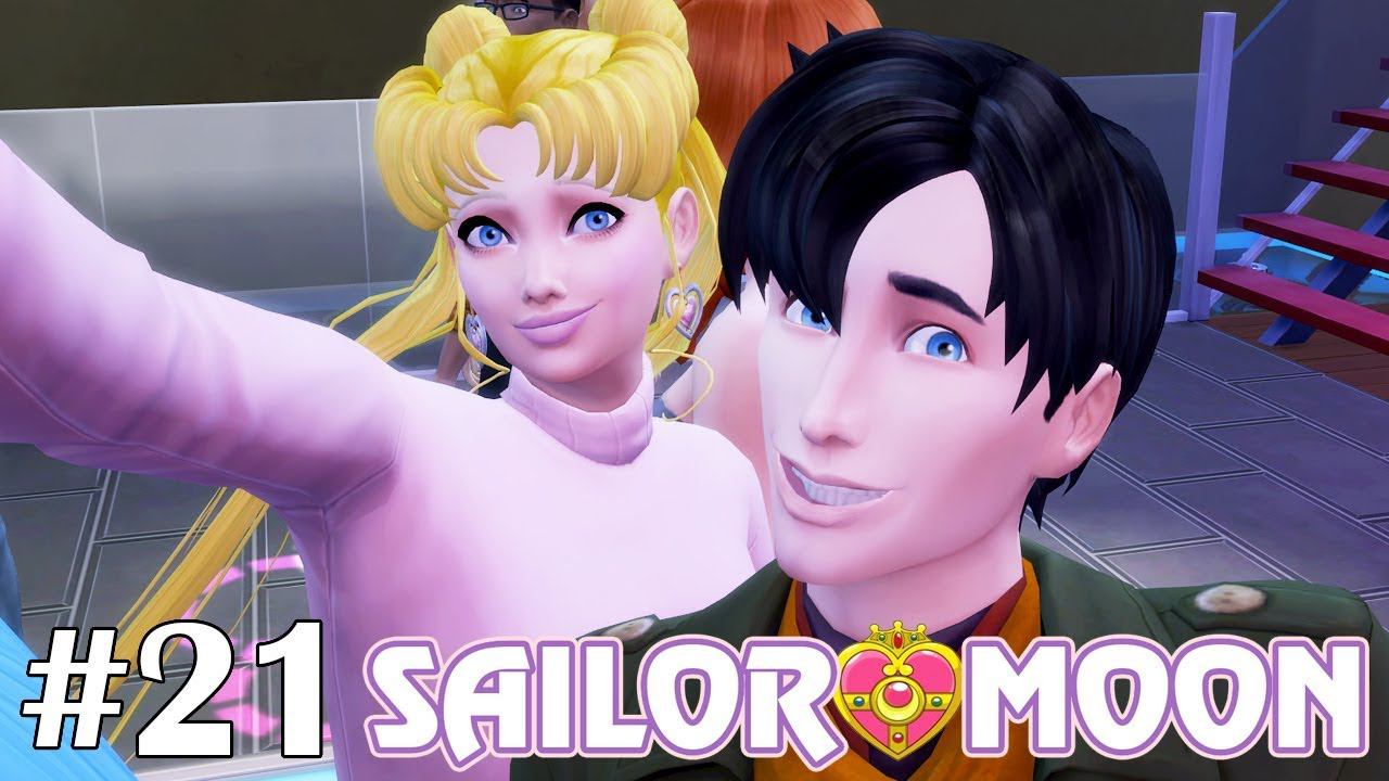 Наконец-то стали парой :3 - The Sims 4 - Sailor Moon #21 смотреть онлайн