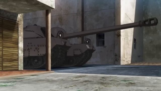 T95/T28 IN ACTION! Original sound HD (Girls und Panzer Movie) смотреть онлайн