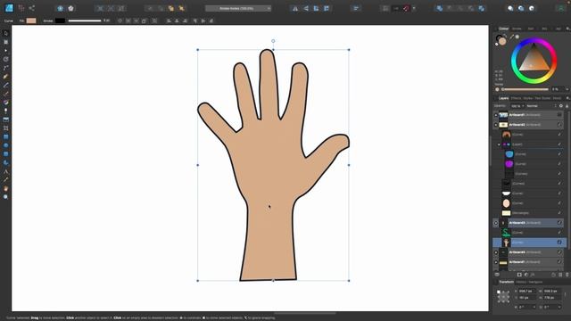 Affinity Designer Tutorial - Rotate Multiple Nodes, Transform, Scale, Origin смотреть онлайн