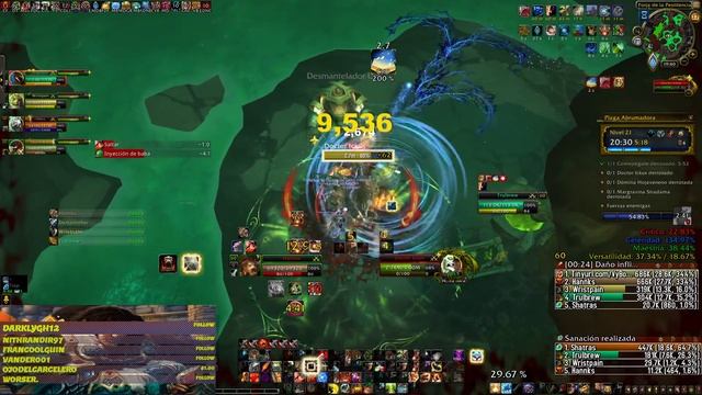 WoW Shadowlands 9.2 | Guerrero Furia | Plaga Abrumadora +21 | Reforzada | Temporada 3 смотреть онлайн