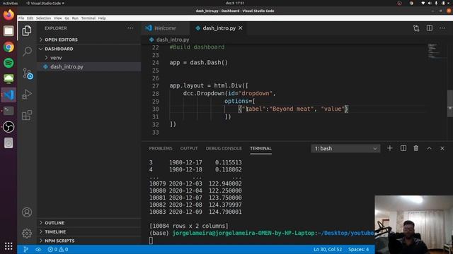 Stock Prices Visualization - Dynamic Dashboards in Python смотреть онлайн
