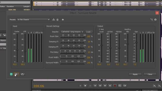 Surround Reverb - Adobe Audition CS6 Tutorial смотреть онлайн