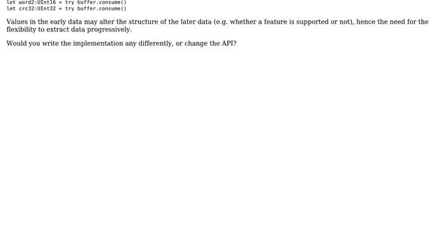 Code Review: A consumable byte array, in Swift смотреть онлайн