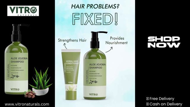 VITRO Aloe Jojoba Shampoo 250ml For Healthy & Strong Hair смотреть онлайн