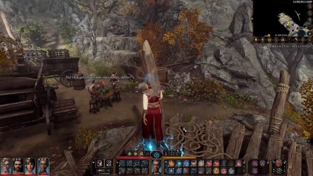Goblin's Reaction If You Decorate Yourself With 'Warpaint' - Baldur's Gate 3 (EA/Patch6)