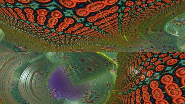 Chaos Theory VR tests | Fractal | Deep Dream | Pixelsorted | 360° video смотреть онлайн