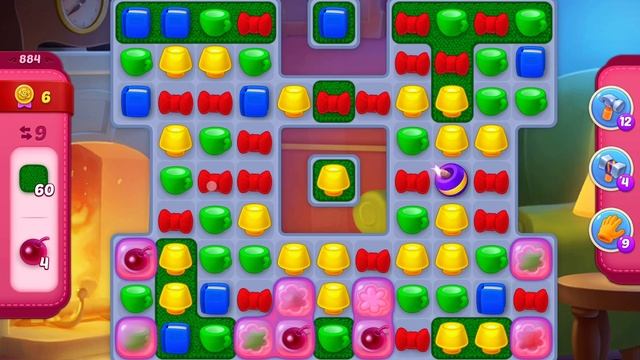 HomeScapes Level 884 no boosters (22 moves) смотреть онлайн
