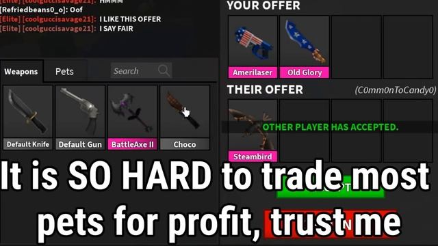 WHAT DO PEOPLE TRADE For OG SET? (MM2) смотреть онлайн