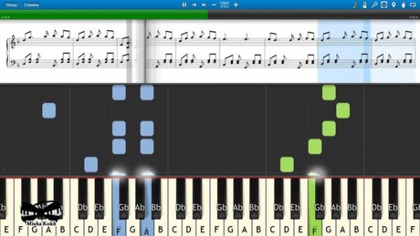 iday - Snow Waltz (на пианино Synthesia cover) Ноты и MIDI