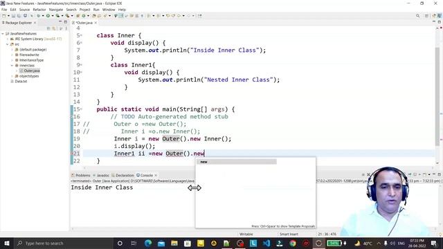 Normal or Regular Inner Class in Java | Nested Inner Class in Java | Dr Vipin Classes смотреть онлайн