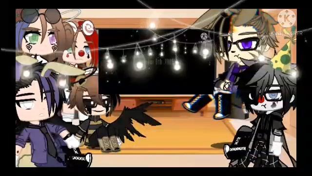 FNAF | Afton Family + Glitchtrap And Ennard React Michael Afton Time In The Asylum | Gacha Club