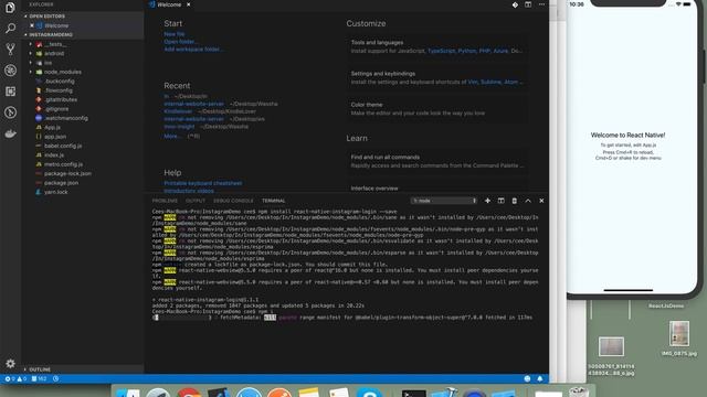 Setup React Native Instagram Login смотреть онлайн