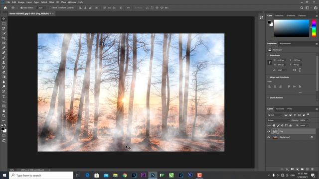 Add Fog Effect in Adobe Photoshop - Urdu & हिंदी смотреть онлайн