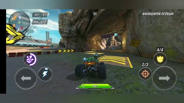 RACE gameplay - Крутой экшен на больших машинах, Гонки на Андроид, RACE: Rocket Arena Car Extreme смотреть онлайн