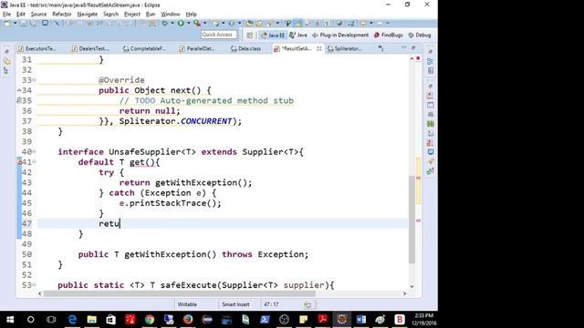 Java 8 - Session 8 part 1 - Spliterator - Stream a Jdbc Resultset смотреть онлайн