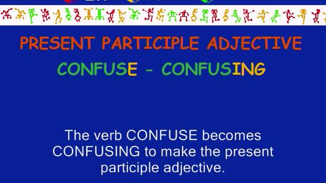 English Grammar Present Participle Adjective смотреть онлайн