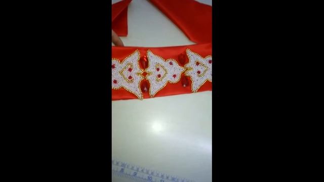 Пояс вышитый бисером и камнями смотреть онлайн