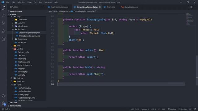 Create a forum with Laravel 8 | Create Reply Job and Request | Part 42 смотреть онлайн