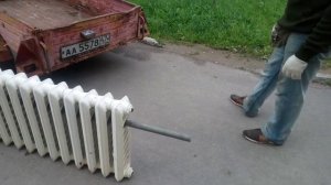 Как спустить чугунную батарею с верхних этажей. ЛАЙФХАК