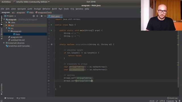 How to check if two strings are anagrams - Java Programming смотреть онлайн
