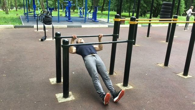 Горизонтальные подтягивания – простое упражнение для мощной спины! смотреть онлайн