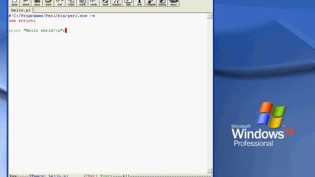 Ein erstes Perl-Programm: "Hello world!" смотреть онлайн