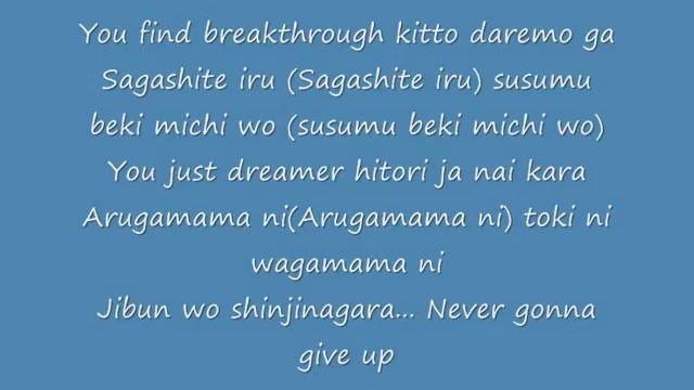 Eyeshield21 Breakthrough OP1 Lyrics смотреть онлайн