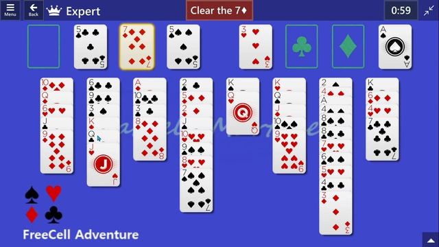 FreeCell Adventure Game #19 | March 2, 2022 Event | Expert смотреть онлайн