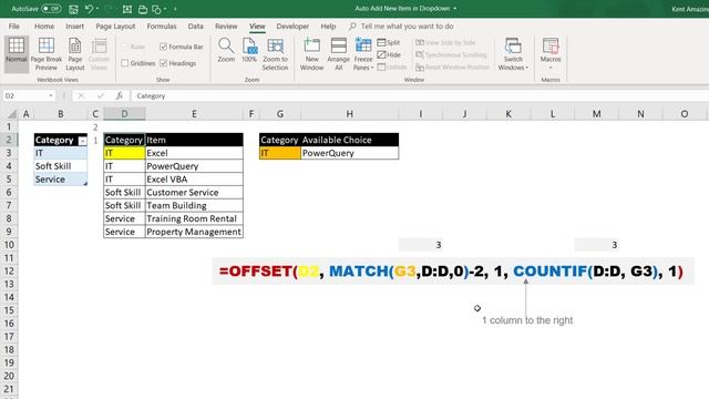 Excel Advanced - Dependable Drop down Child List using OFFSET MATCH COUNTIF смотреть онлайн