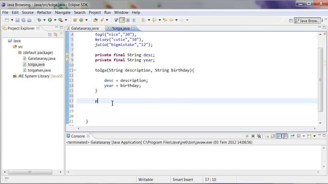 java programming tutorial -35-Enumeration-Tolgahan Semiz смотреть онлайн