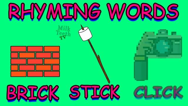Rhyming Words For Smart Kids and Parents that are used in everyday lives смотреть онлайн