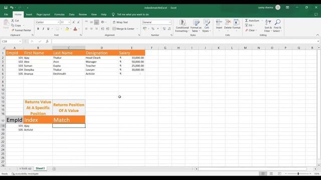 INDEX AND MATCH IN EXCEL смотреть онлайн