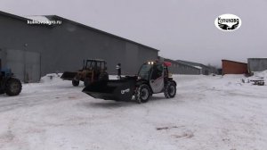 Новый погрузчик Manitou МТ 625 в ЗАО «Куликово». 13.02.2023