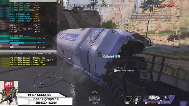 Lenovo Legion 7 - Apex Legends Gameplay Test (Ryzen 7 5800H, RTX 3080) смотреть онлайн